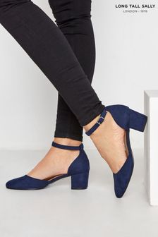 Long Tall Sally Blue Heel Court Shoe (P64894) | ₪ 210