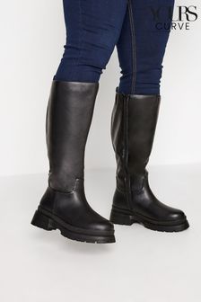 Yours Curve Extra-wide Fit Pu Pull On Calf Boot (P65282) | €40