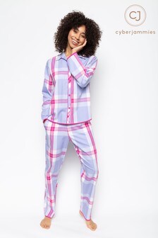 Cyberjammies Carrie Lilac Check Pant  Top