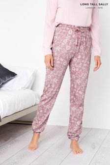 Long Tall Sally Black Stencil Floral Wide Leg Pyjama Pant (P66935) | 27 €