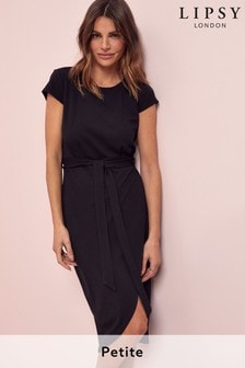 Lipsy Black Belted Bodycon Dress (P68346) | €30