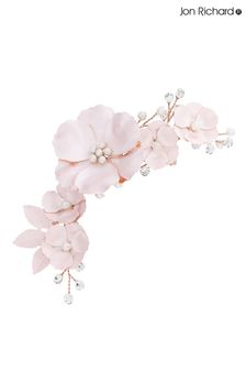 Jon Richard Plated Mabel Pink Flower And Pearl Clip (P68892) | kr820