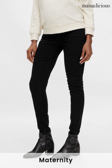 Mamalicious Black Denim Maternity Skinny Jeans With Bump Support (P69017) | 40 €