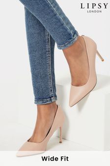 Lipsy Nude Wide FIt Comfort Mid Heel Court Shoes (P69026) | €37