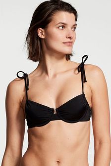 Victoria's Secret Black Shine Wired Bikini Top (P69079) | kr530