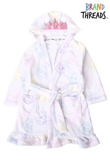 Brand Threads White Disney Princess Fleece Dressing Gown (P69175) | €31