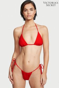 Victoria's Secret Flame Rib Red Tie Side High Leg Bikini Bottom (P69327) | kr480