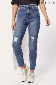 PIECES High Waisted Mom Jean