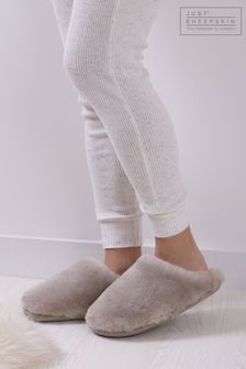 灰色 - Just Sheepskin女款Louise羊皮拖鞋 (P69725) | NT$3,170