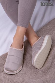 Totes Pink Ladies Quilted Slippers (P69856) | €17
