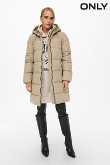 Only Stone Padded Longline Coat (P70138) | $98