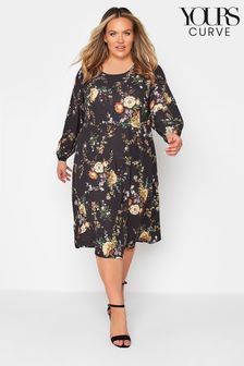 Yours Curve Black London Midi Dress (P70798) | €31