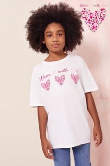 Wear it with Love White Hearts Mini T Shirt (P70882) | €5