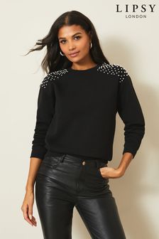 Zierperlen, schwarz - Lipsy Sweatshirt (P72394) | CHF 34