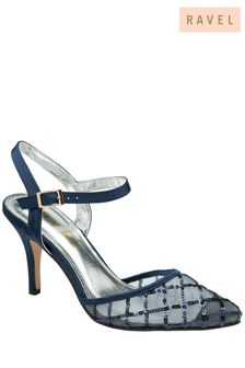 Ravel Blue Ladies Closed Toe Sequin Shoe (P73925) | 94 €