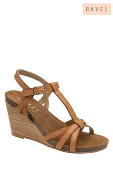 Ravel Brown Gladiator Ladies Wedge Sandal (P73947) | 100 €