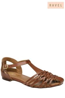 Ravel Brown Ladies Flat Sandal (P73949) | 74 €