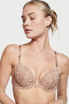 Victoria's Secret Sweet Praline Nude Lace T-Shirt Push Up Bra (P74799) | €15.50