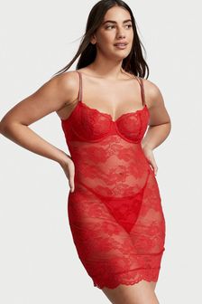 Women's Slips Red Lace Brandedfashion 