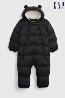 Gap Black Recycled Heavy Weight Puffer One-Piece Coat (P75484) | €52