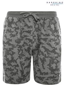 BadRhino Big & Tall Grey Camo Jersey Shorts (P76228) | $44