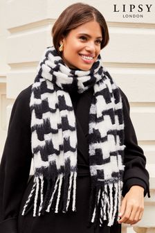 Lipsy Black/White Super Soft Chunky Brushed Large Scarf (P76621) | €22.50