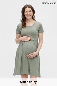 Mamalicious Green Maternity Jersey Skater Dress (P76936) | ₪ 102