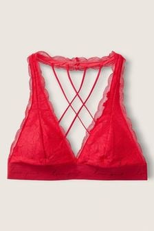 Victoria's Secret PINK Red Pepper Lace Strappy Back Halterneck Bralette (P77042) | €30