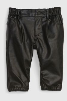 Gap Black Faux-Leather Bubble Jeans (P77255) | 30 €