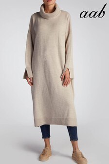 Aab Cream Relaxed Roll Neck Midi Jumper (P77398) | ₪ 180