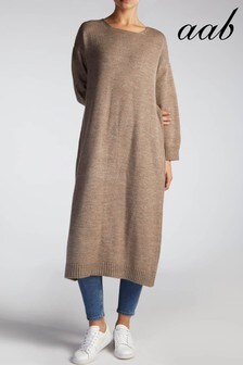 Aab Grey Soft Knit Jumper Dress (P77401) | ₪ 161