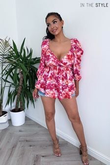 In The Style Pink Natasha Sandhu Puff Sleeve Blouse (P77676) | €18