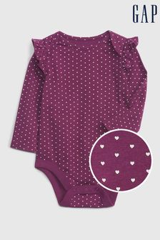 Gap Purple Organic Cotton Mix and Match Ruffle Bodysuit (P79434) | 10 €