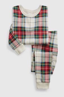 Gap Red & White Christmas Organic Cotton Tartan Pyjamas (P79996) | 22 €
