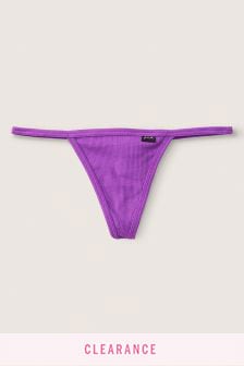 Victoria's Secret PINK Neon Purple Cotton G String Knickers (P80180) | €12