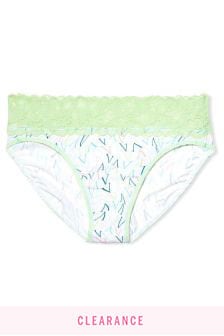 Victoria's Secret Lace Waist Cotton High Leg Brief Panty (P81098) | €4.50