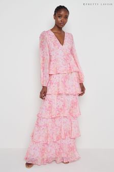 Pretty Lavish Pink Ashton Maxi Dress (P81192) | ₪ 410