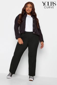 Yours Curve Bootcut Ponte Rib Trouser