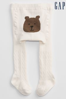 Bej - Colanți tricotați cu torsade Gap (P82180) | 54 LEI