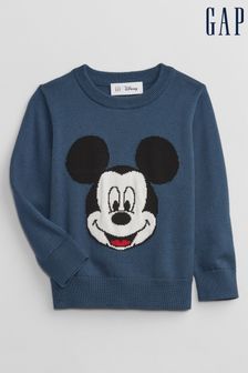 Gap Blue Disney Mickey Mouse Intarsia Jumper (P82204) | €19.50