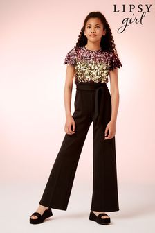 Lipsy Pink Sequin Party Jumpsuit (P82403) | €30 - €35.50
