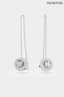 Swarovski Silver Crystal Drop Chain Earrings (P82588) | €92