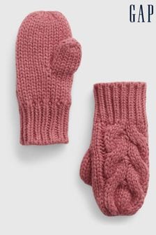 Gap Pink Cable-Knit Mittens (P82637) | €7