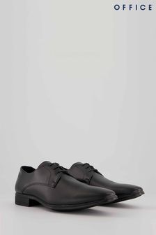 Schwarz - Office Micro Derby-Schuhe aus Leder (P83019) | 66 €