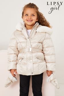 Lipsy Gold Mini Belted Padded Coat (P83289) | 158 zł - 167 zł