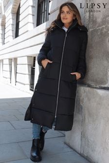 Lipsy Black Padded Longline Duvet Coat (P83462) | €70