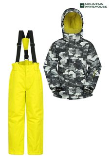 Mountain Warehouse Yellow Kids Ski Jacket and Pant Set (P83543) | €102