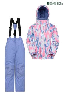 Mountain Warehouse Lilac Kids Ski Jacket and Pant Set (P83547) | €102