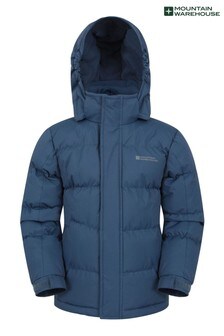 Mountain Warehouse Navy Snow Kids Water-Resistant Padded Jacket (P83559) | ￥7,210