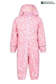 Mountain Warehouse Light Pink Spright Printed Toddler Waterproof Puddlesuit (P83562) | 49 €